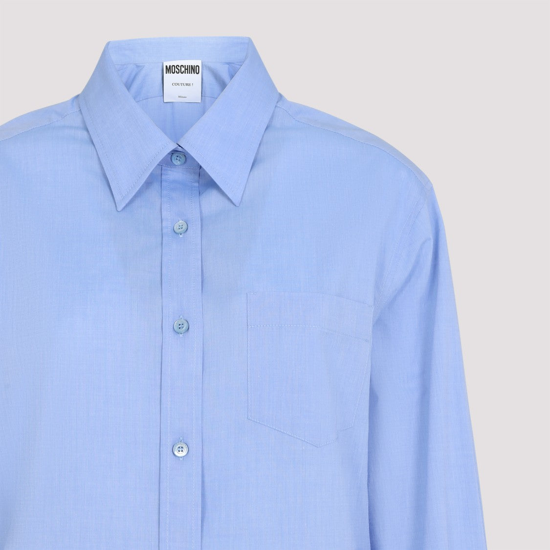Moschino Light Blue Cotton Shirt