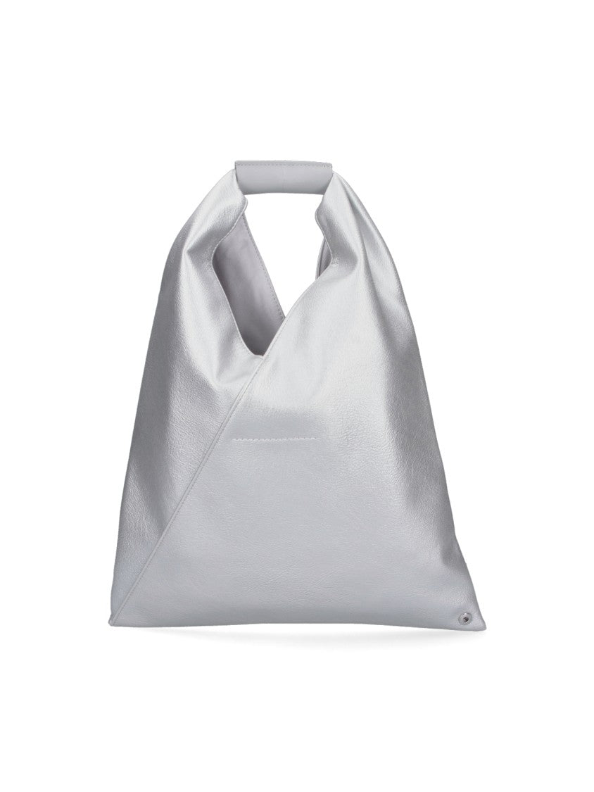Mm6 By Maison Margiela Silver Japanese Structured Minimalist Bag