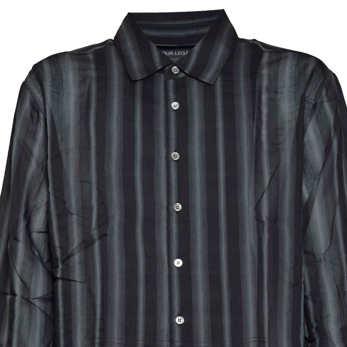 Our Legacy Adorn Striped Cotton Silk Shirt