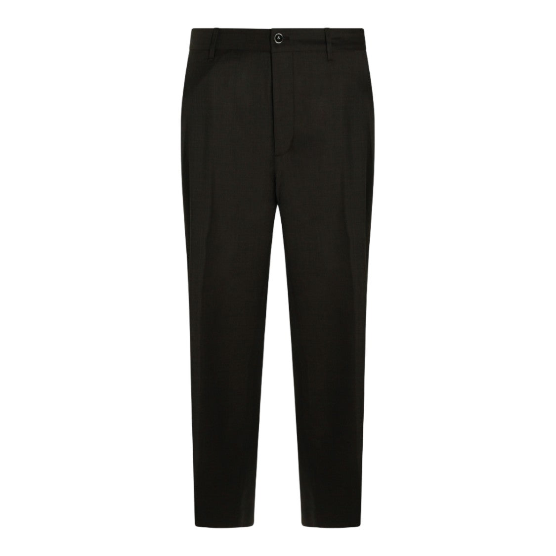 Nine In The Morning Tailored Black Trousers With Clean Front And Button Closure