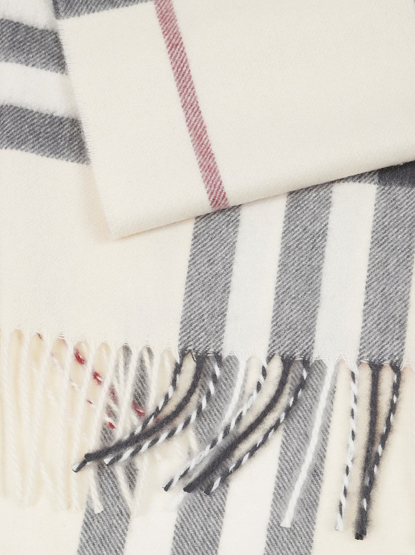 Burberry Cashmere Fringed Scarf