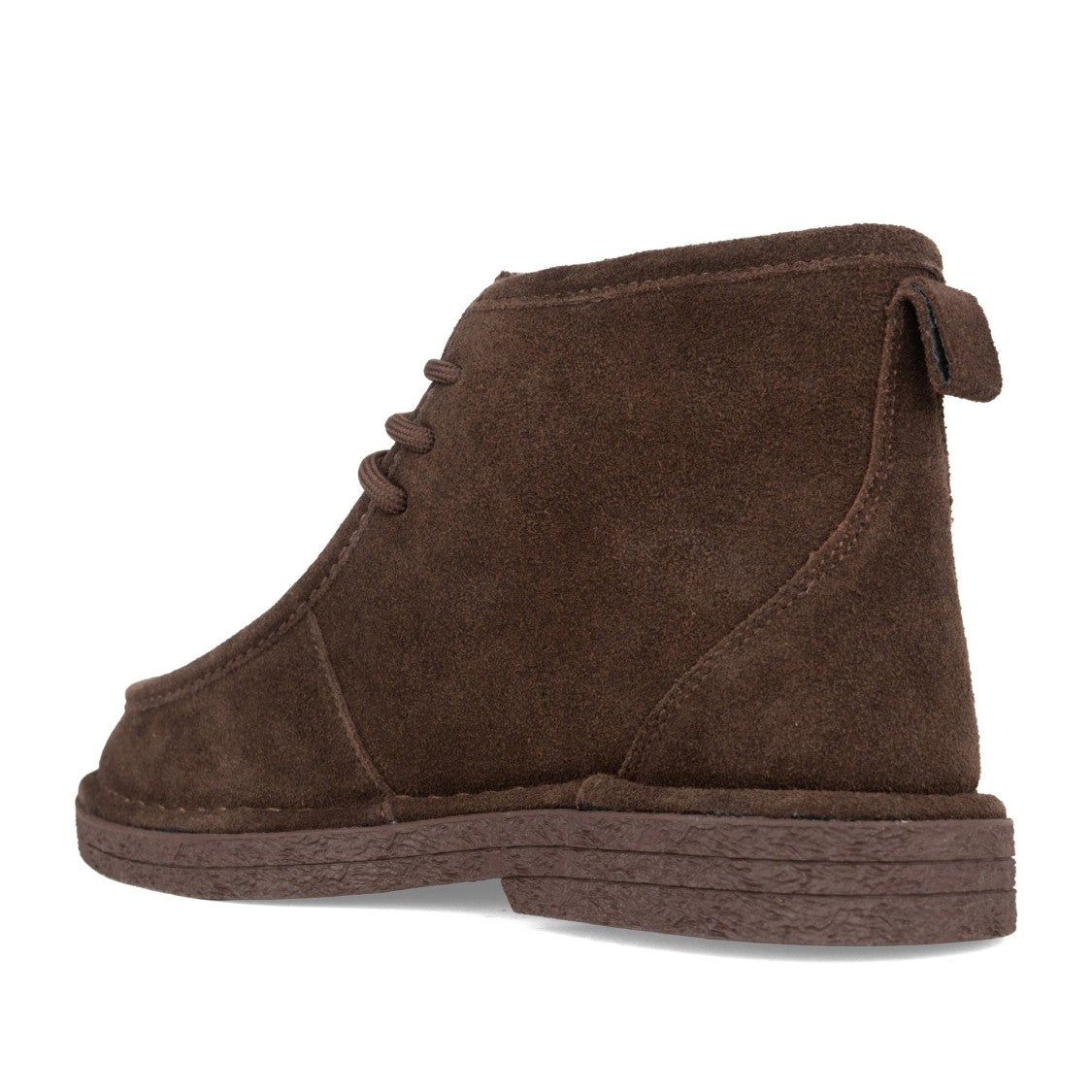 Linda Baumann Brown Moccasin-Inspired Lace-Up Leather Ankle Boots
