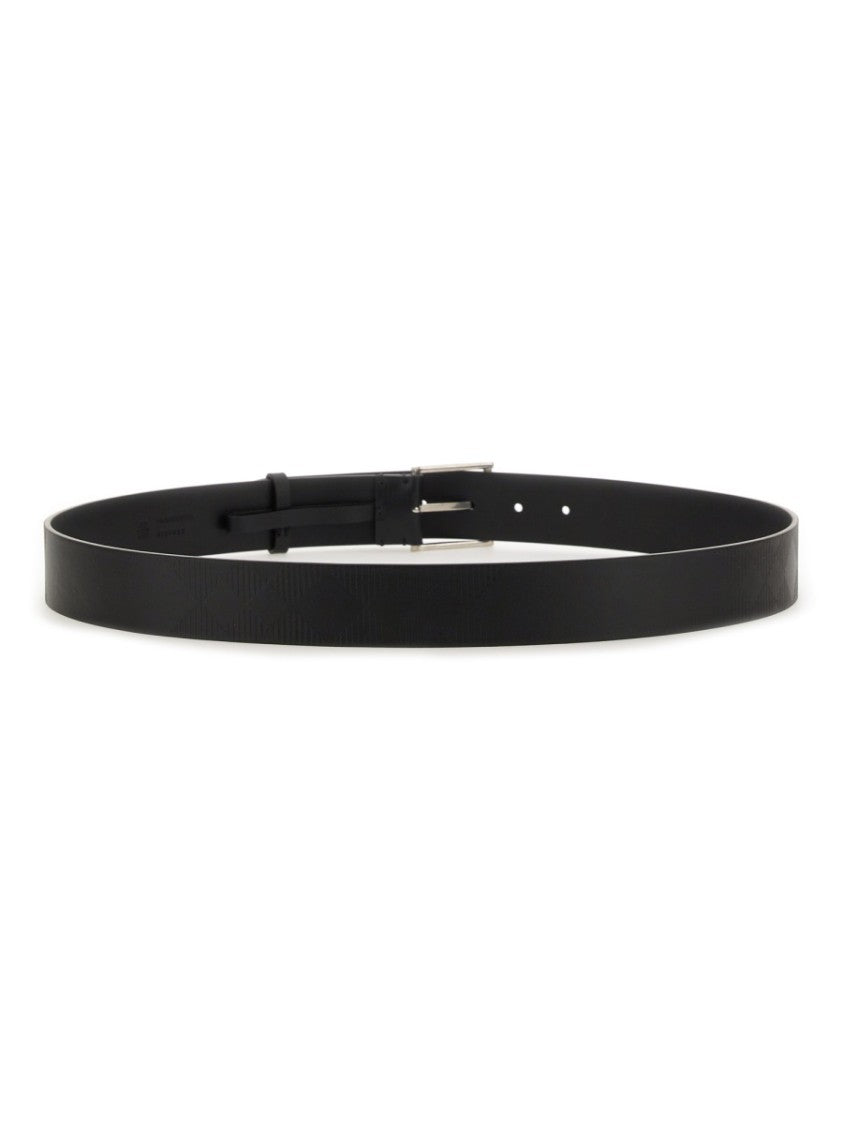 Burberry Calf Grain Leather Belt