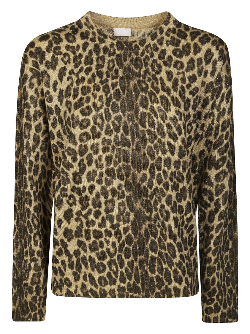 Liu Jo Fitted Long-Sleeved Top With Bold Animal Print