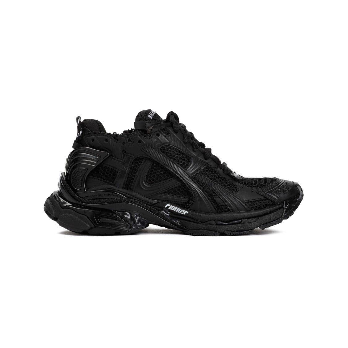 Balenciaga Black Matte Runner Sneakers