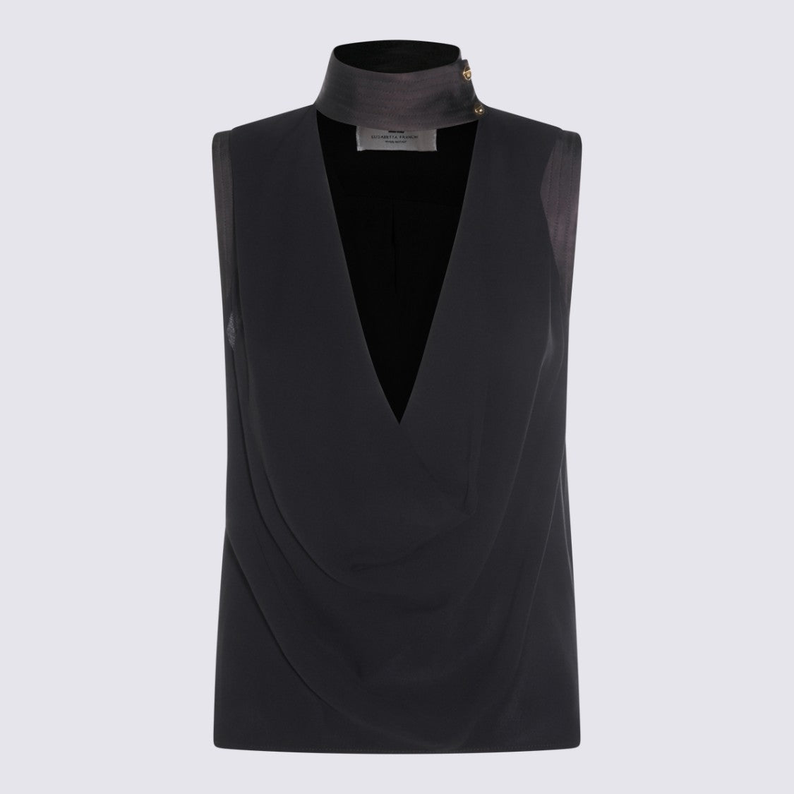 Elisabetta Franchi Tailored Black Shirt