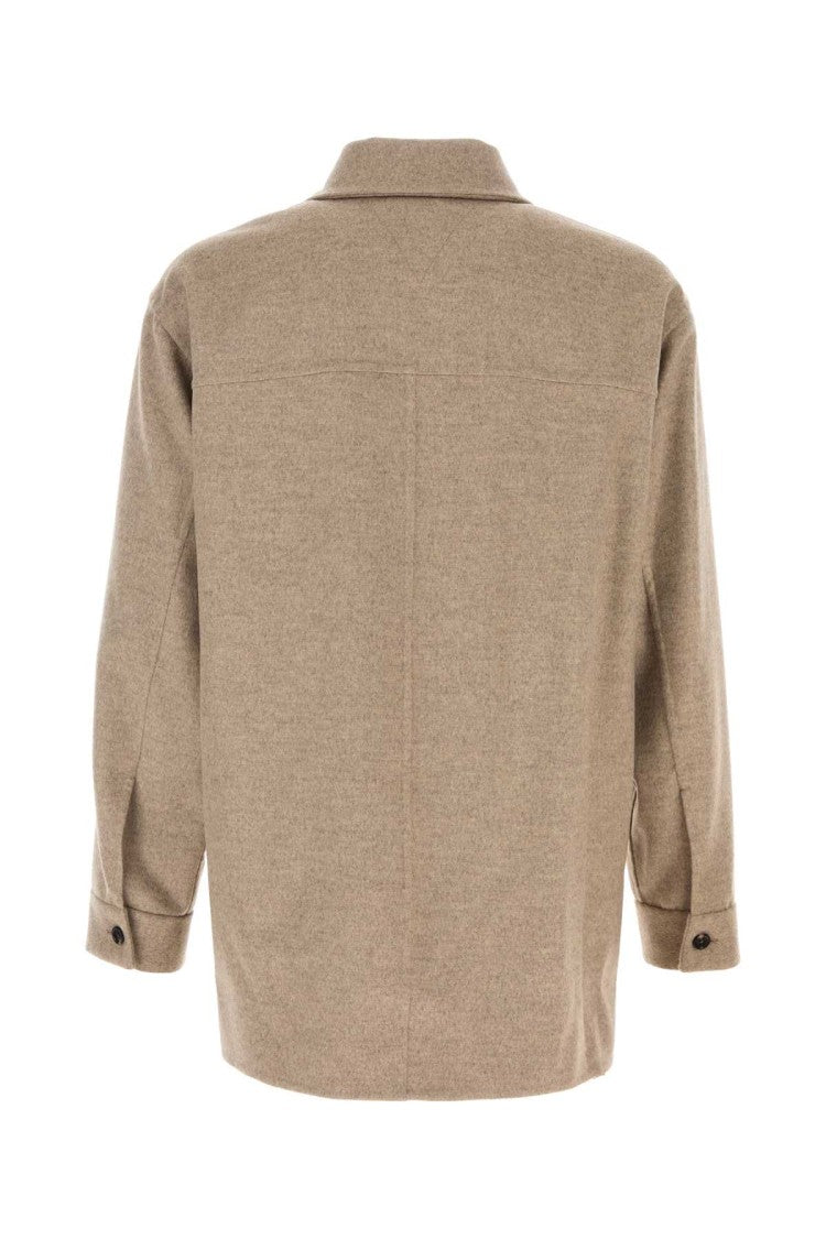 Bottega Veneta Cappuccino Flannel Shirt