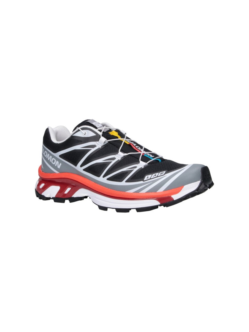 Salomon Multicolor Fabric Xt-6 Sneakers With Quicklace™ Closure And Textured Sole