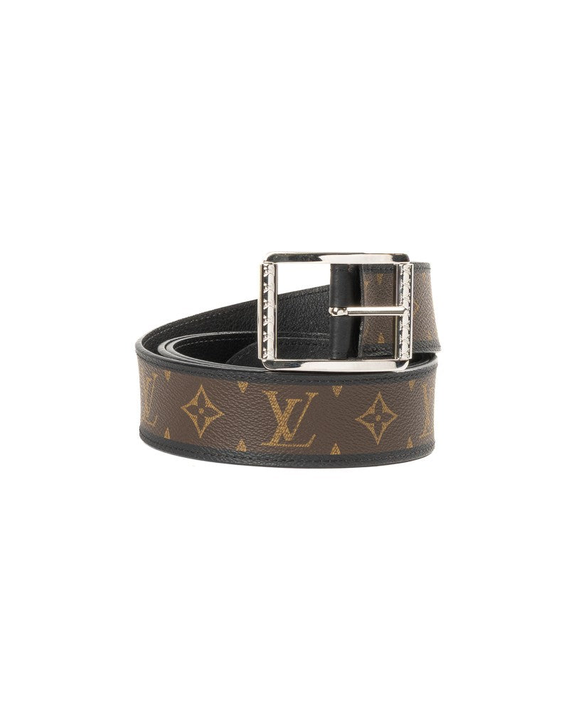 Louis Vuitton Brown Monogram Santur Reverso Canvas Belt