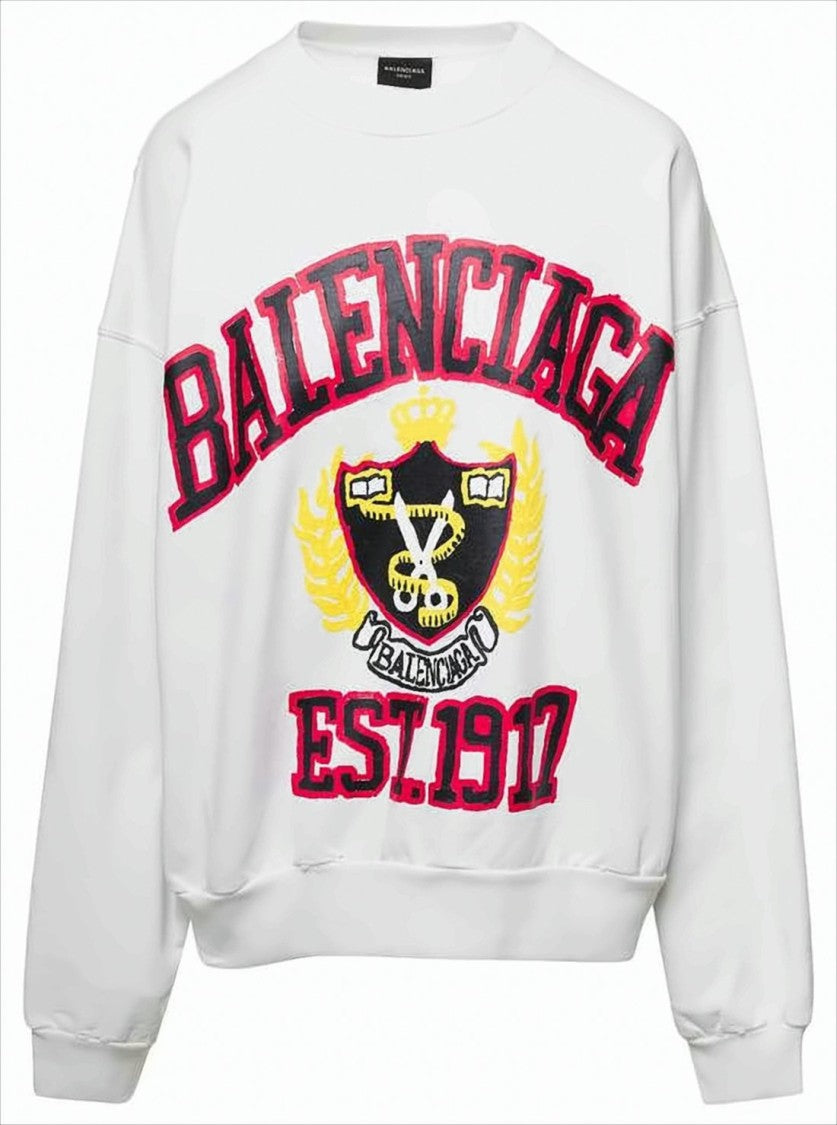 Balenciaga Extended Sleeve Sweatshirt With Graphic Print