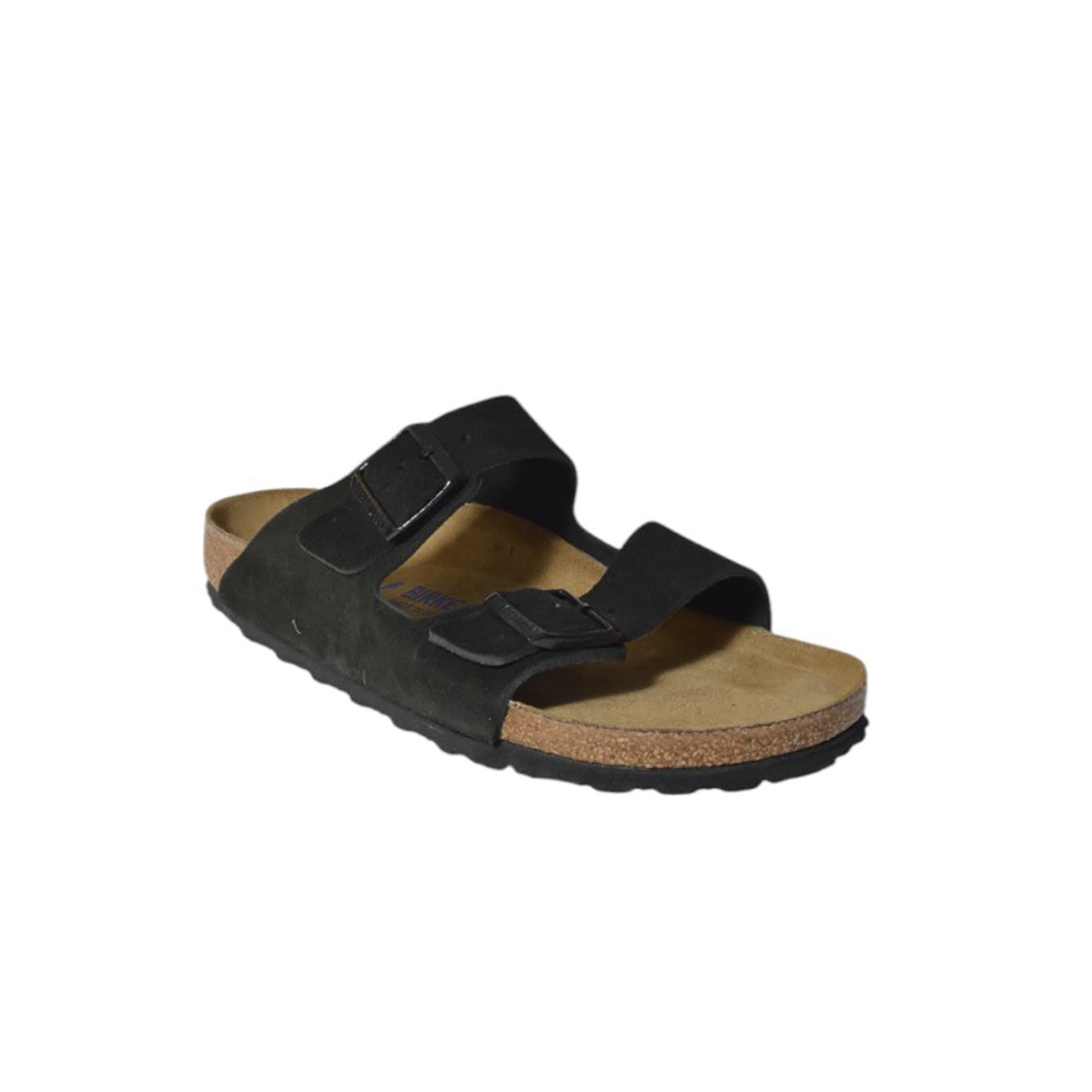 Birkenstock Arizona Mink Suede Sandals In Black
