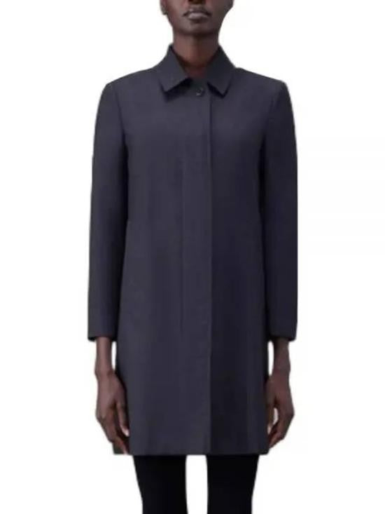 Thom Browne Tailored Blue Wool Jacket With Concealed Button Placket