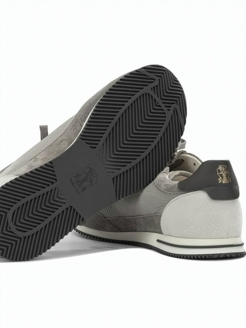 Brunello Cucinelli Deerskin And Suede Low-Profile Sneakers