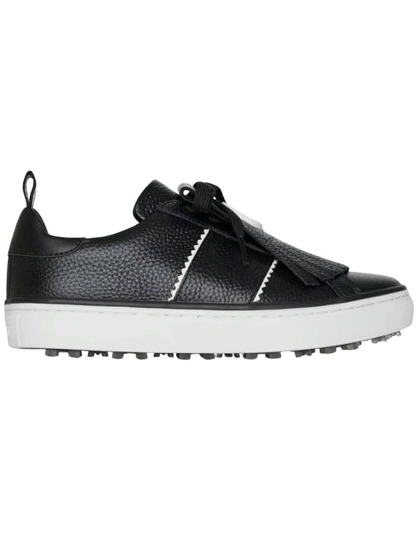 Gfore Textured Leather Low-Top Sneakers With Fringe Detail