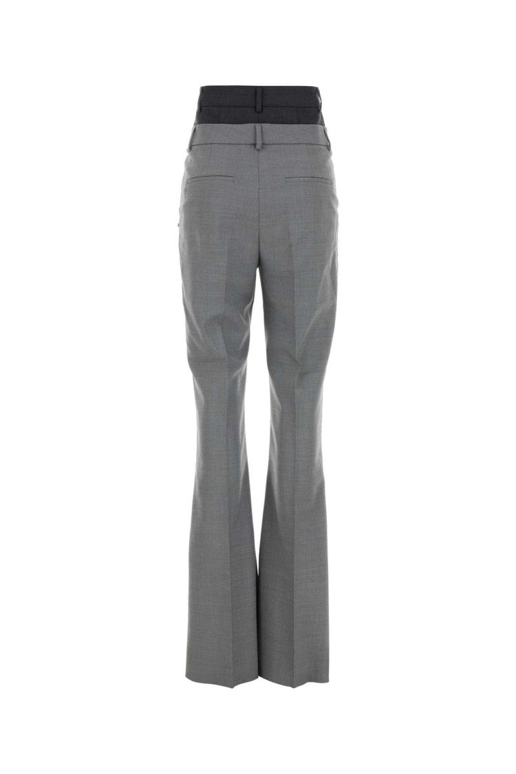 Sportmax Grey Wool Lince Pant