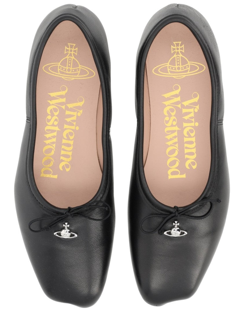 Vivienne Westwood Minimalist Lamb Leather Flats