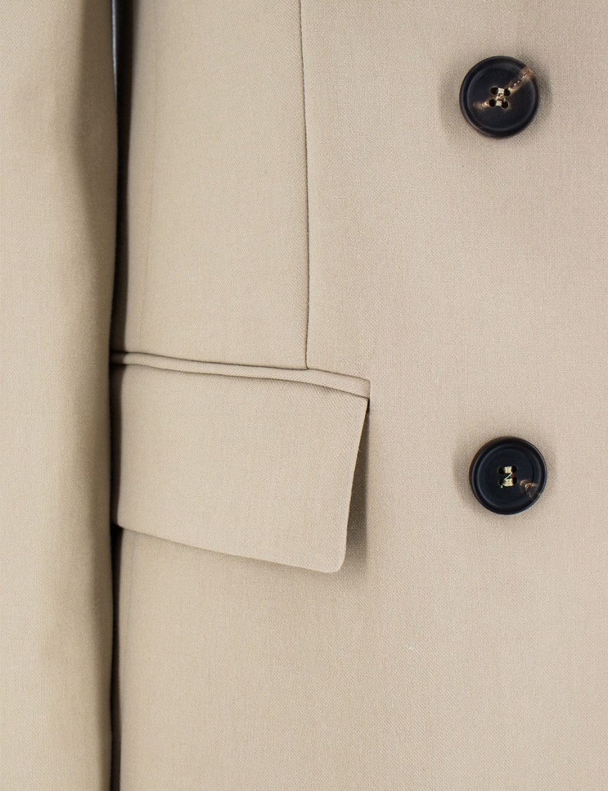 Brunello Cucinelli Double-Breasted Jacket With Jewel Embellishments