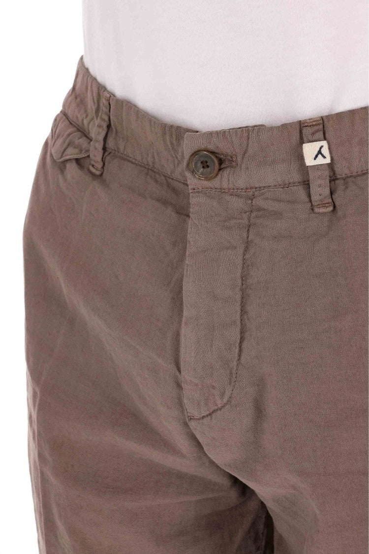 Myths Zeus Linen-Cotton Bermuda