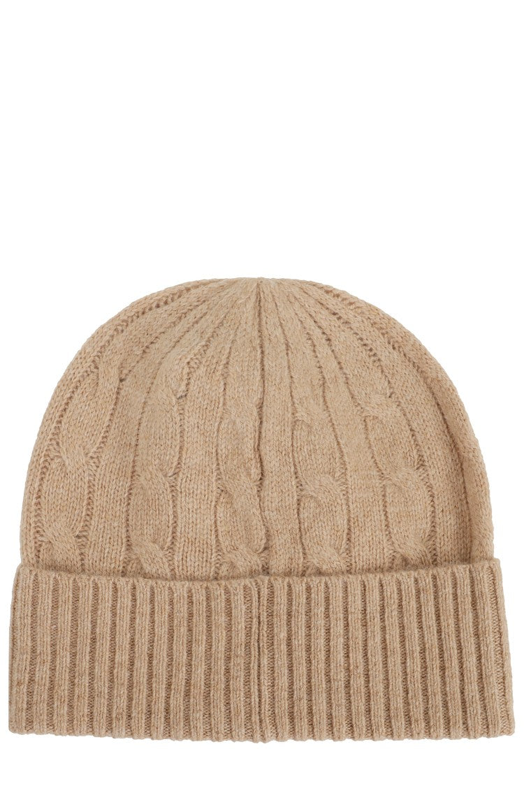 Polo Ralph Lauren Cable Knit Beanie With Turned-Up Brim