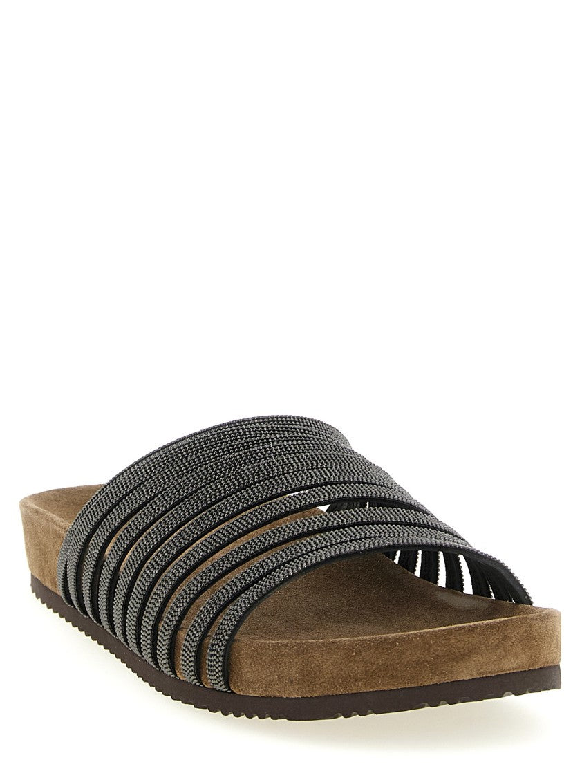Brunello Cucinelli 'Precious Straps' Slides