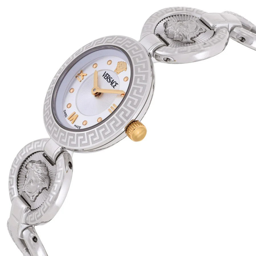 Versace Greca Jewel Quartz Watch With Greek Key Design