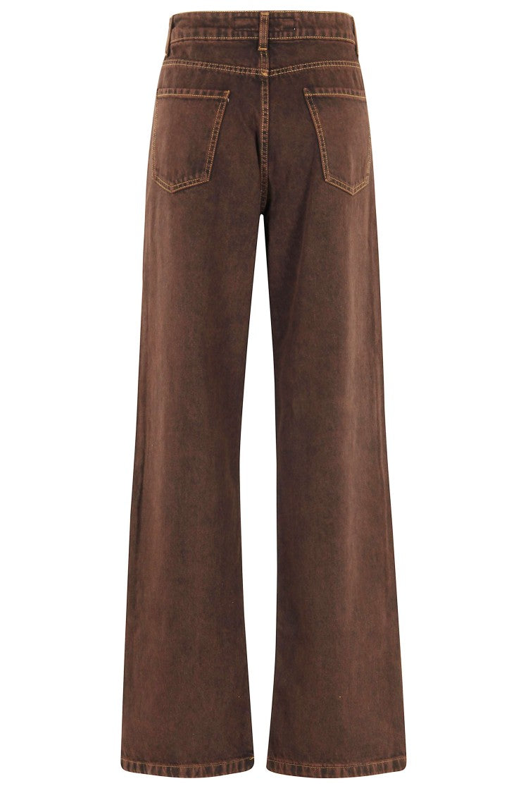 Federica Tosi Wide-Leg Jeans With Classic Five-Pocket Design