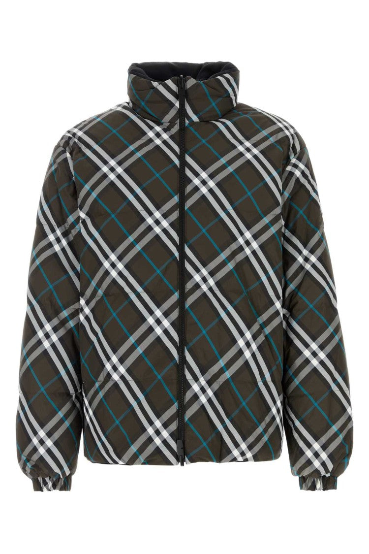 Burberry Printed Nylon Reversible Down Jacket