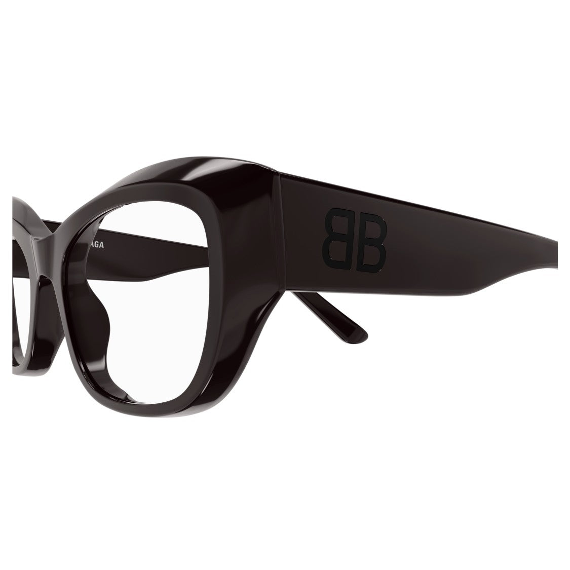 Balenciaga Bb0398o Oversized Rectangular Black Eyeglasses