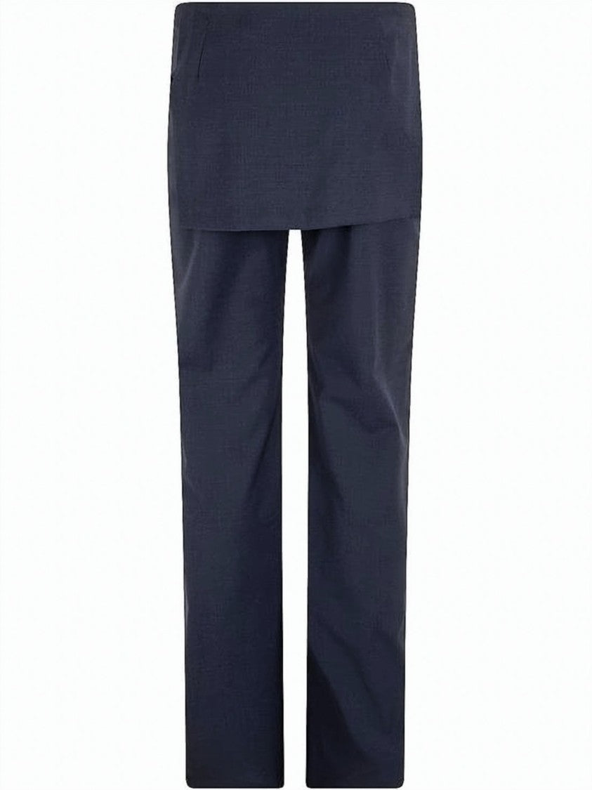 Paloma Wool Wide-Leg Suit Pants With Unique Overlay