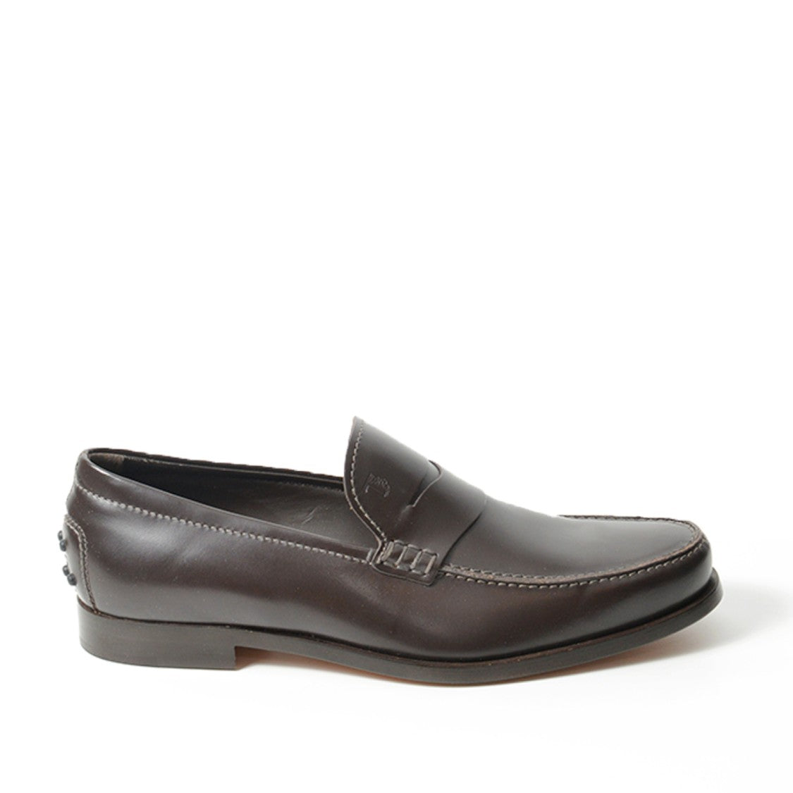 Tod's Brown Leather Moccasin