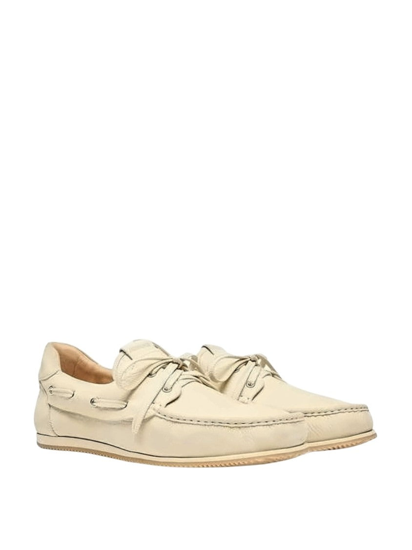 Jacquemus Minimalist Leather Loafers With Lace-Up Detail