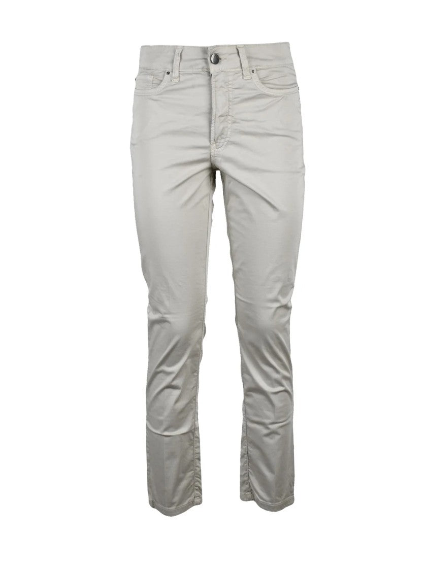S.O.S. Vintage Wardrobe S.O.S.Vintage Wardrobe Cotton Stretch Trousers - Beige