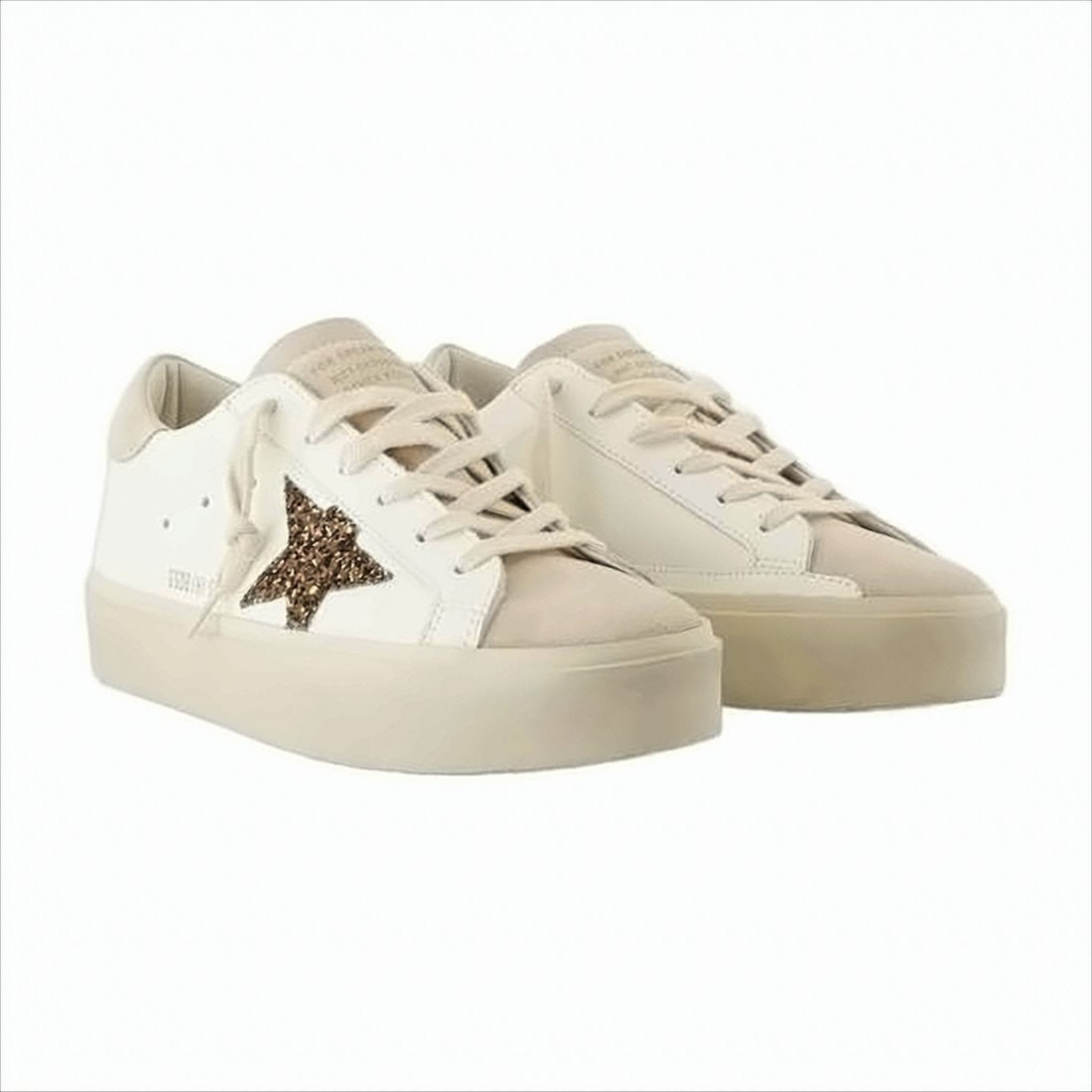 Golden Goose Low-Top Sneakers With Suede Accents And Glittery Star