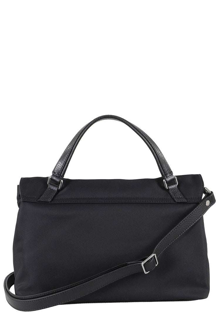 Zanellato Black Postina Rimboccata Tokyo S Swivel Buckle Nylon Shoulder Bag