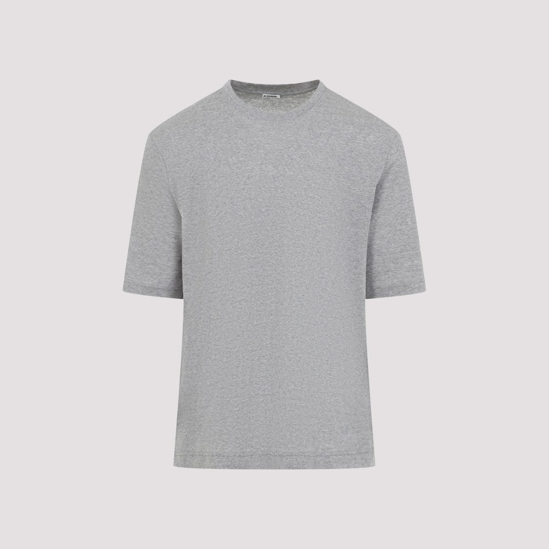Jil Sander Kit Ss Grey And White Cotton T-Shirt