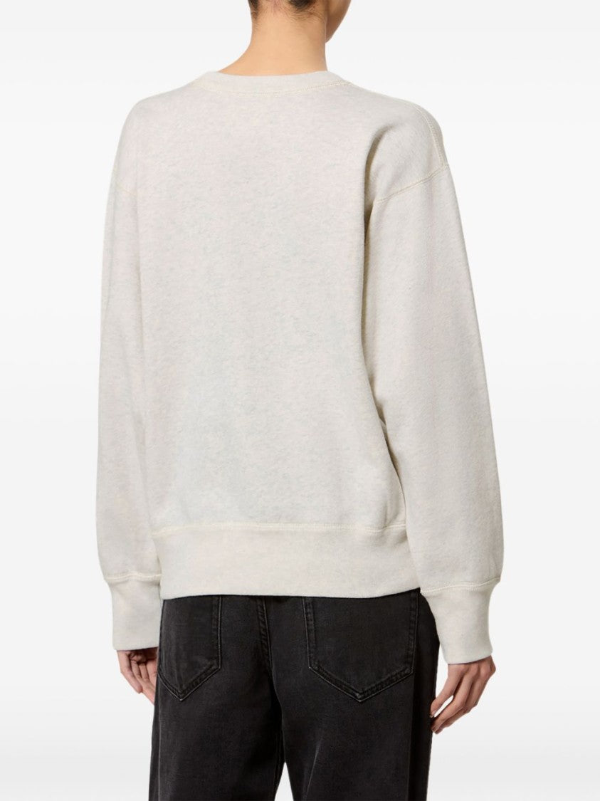 Isabel Marant Étoile Grey Relaxed Fit Embroidered Logo Sweater