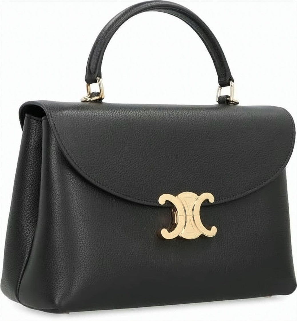 Celine Medium Nino Bag In Supple Calfskin With Gold Hardware