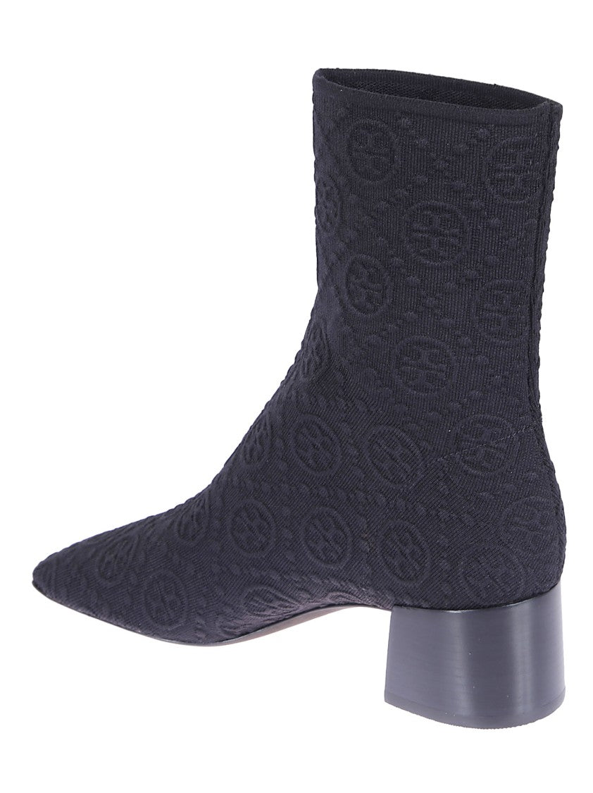 Tory Burch Stretch Technical Fabric Ankle Boots