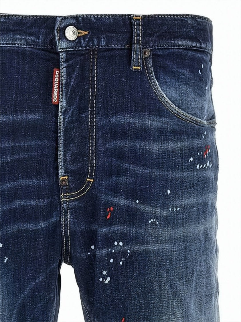 Dsquared2 Distressed Slim Fit Denim Pants