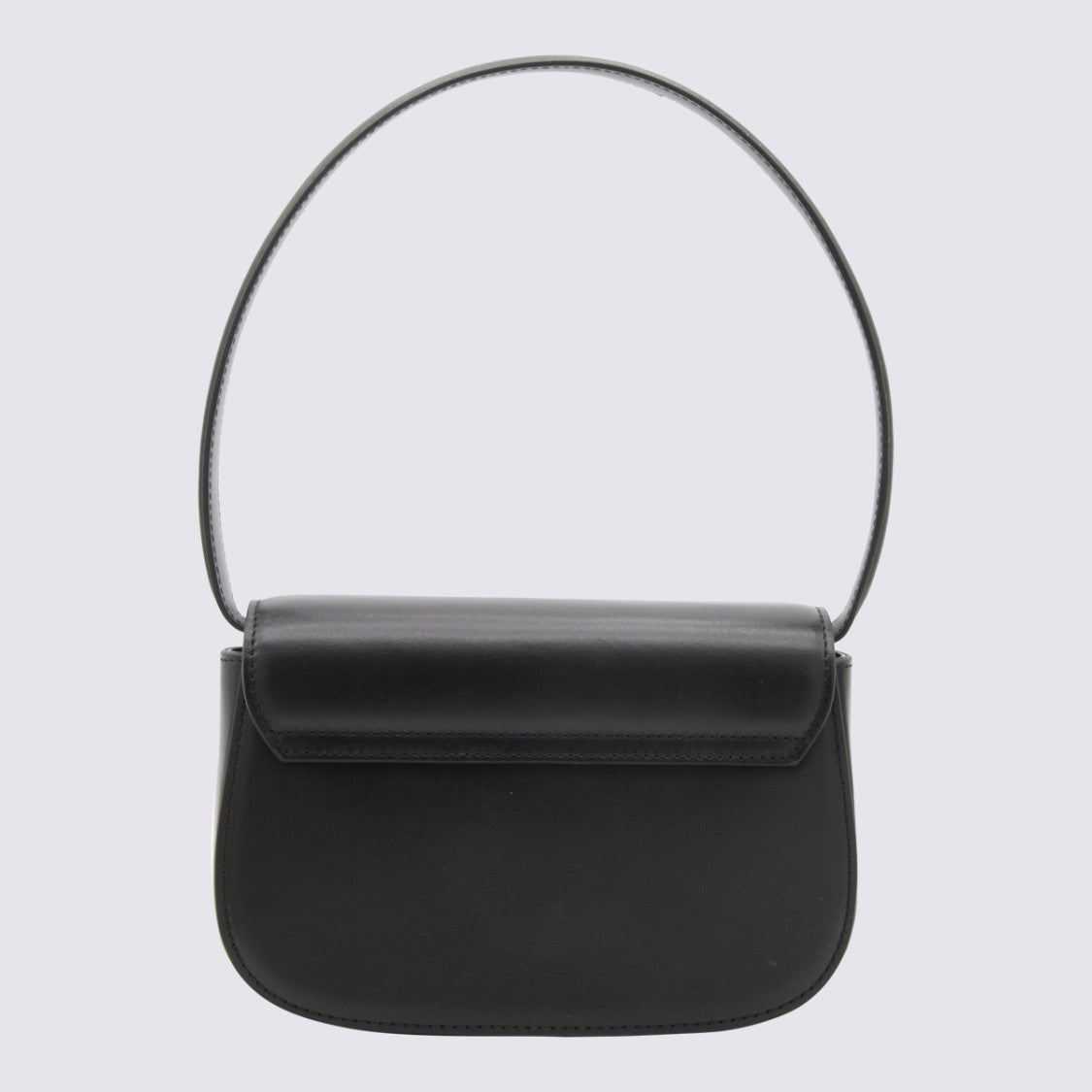 Diesel Black Shoulder Bag With Structured Silhouette And Iconic Emblem
