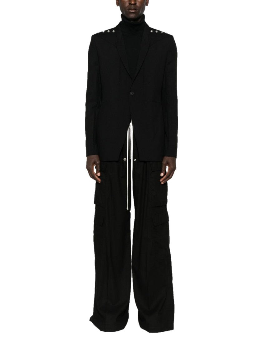 Rick Owens Black Bela Wide-Leg Cargo Pants
