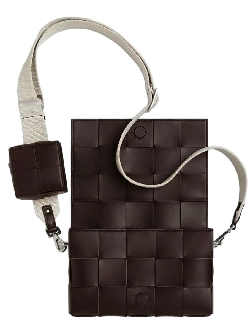Bottega Veneta Woven Leather Rectangular Crossbody Bag