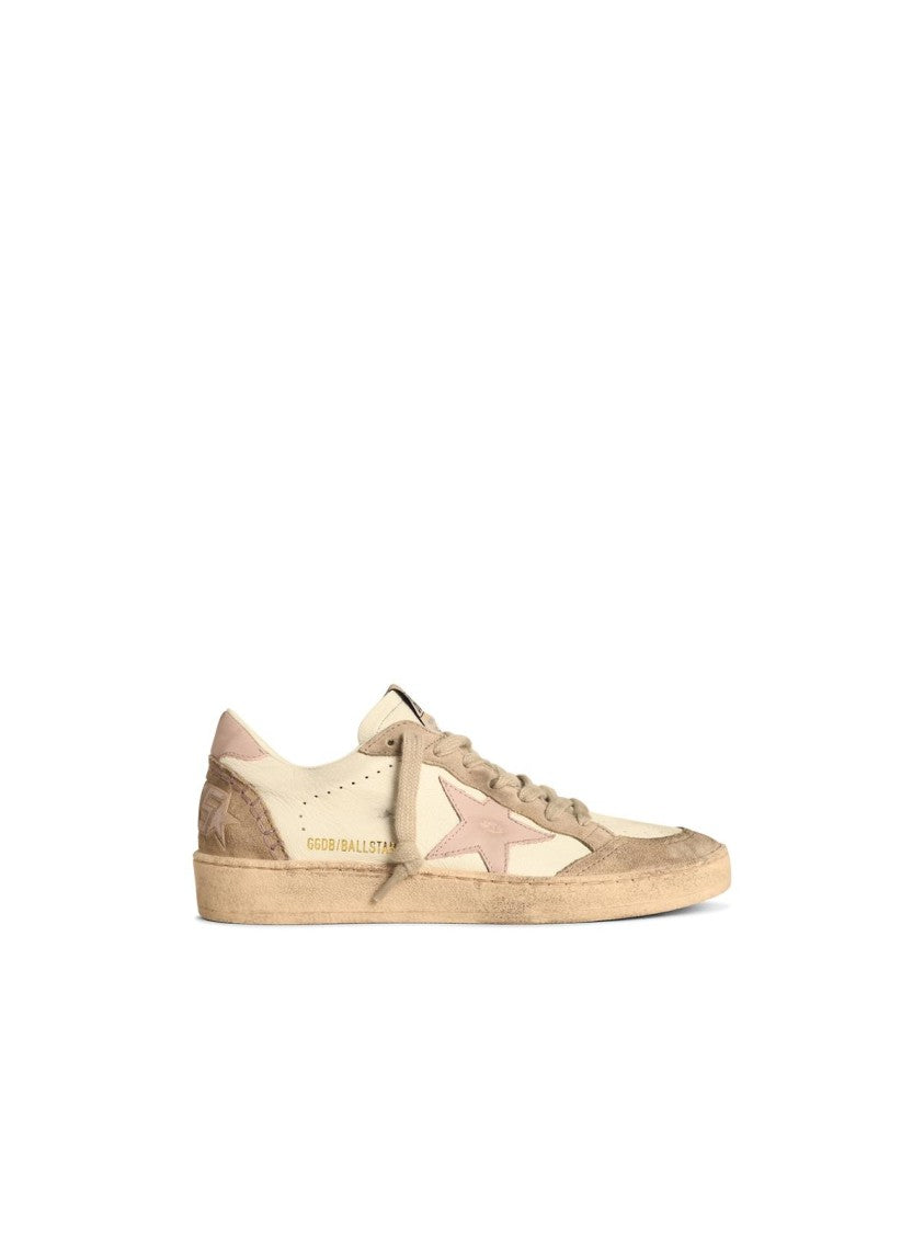 Golden Goose Ball Star' White Leather Sneakers