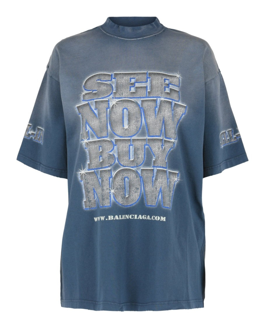 Balenciaga Medium Fit See Now Buy Now Graphic T-Shirt