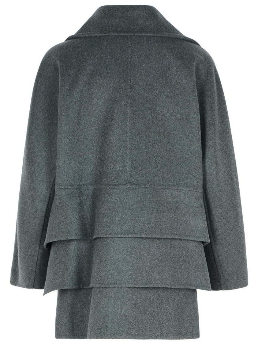 Max Mara Asturie1234' Grey Cashmere Blend Coat