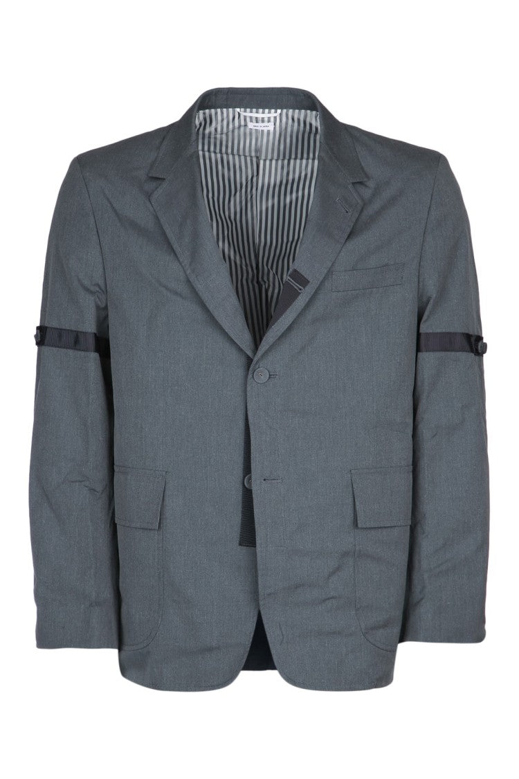 Thom Browne Tailored Grey Jacket With Modern Cut
