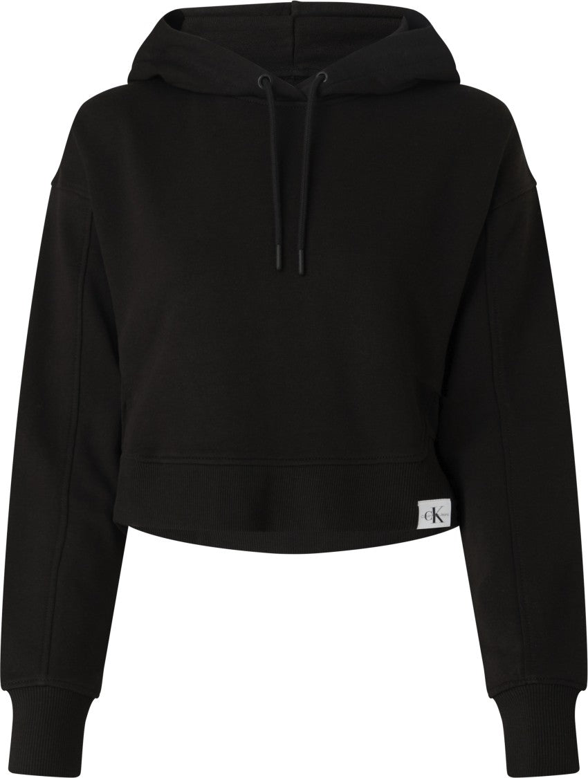 Calvin Klein Black Cotton Blend Hoodie