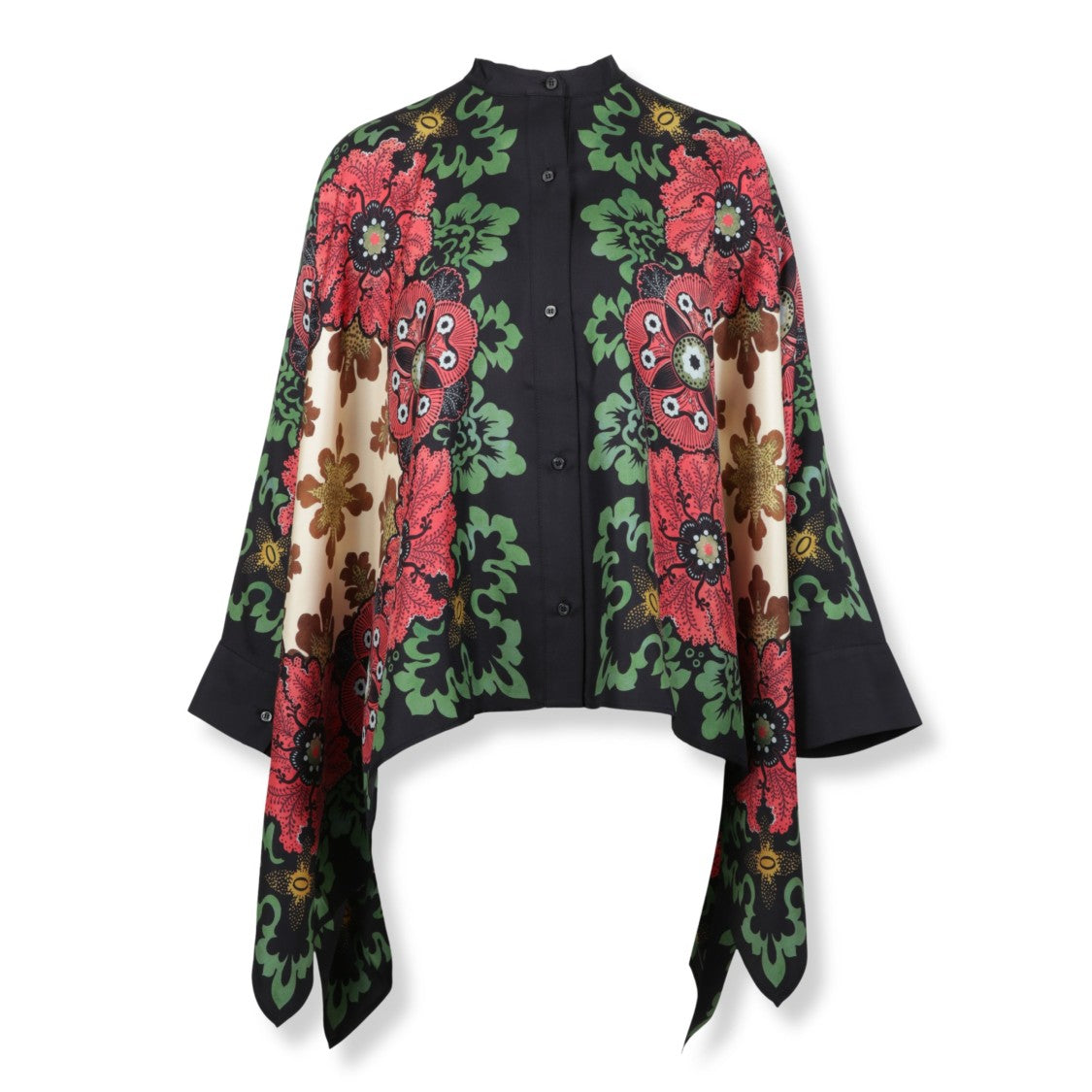 La Double J Foulard Print Shirt With Sophisticated Placée Design