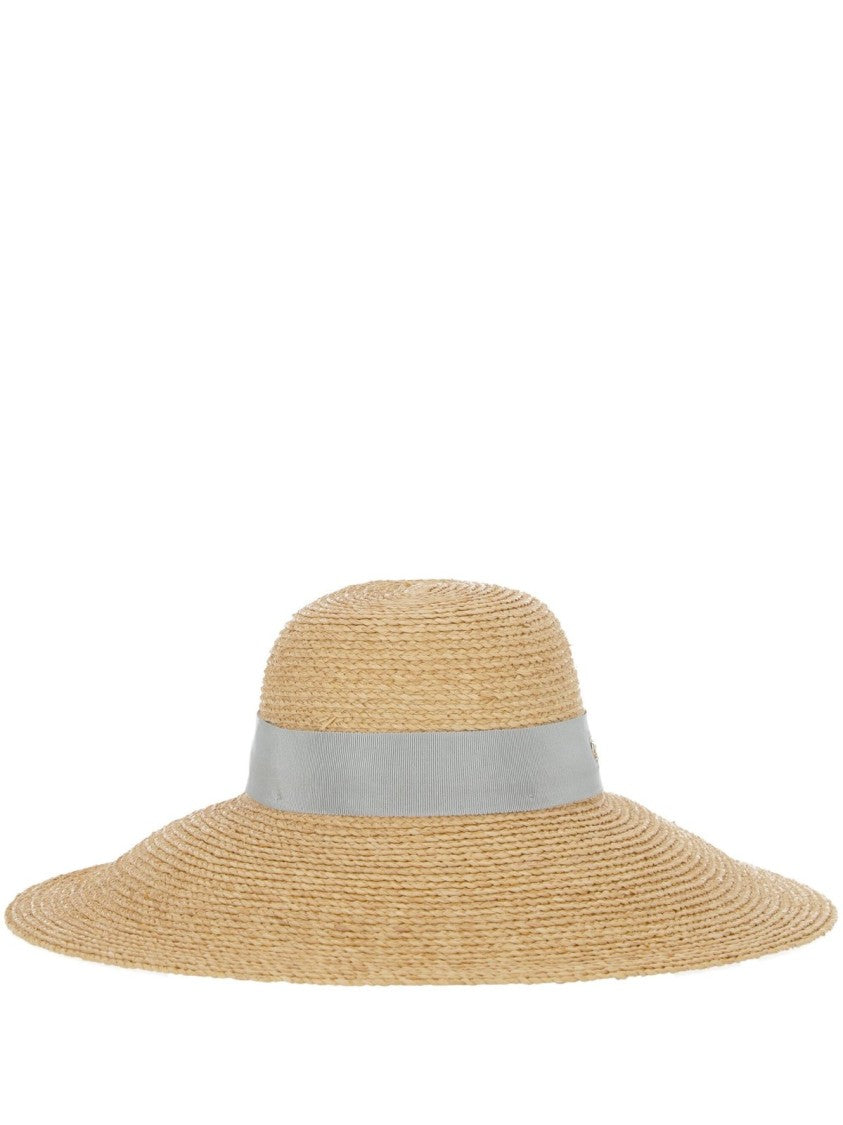 Helen Kaminski Wide-Brimmed Raffia Hat With Bow Detail