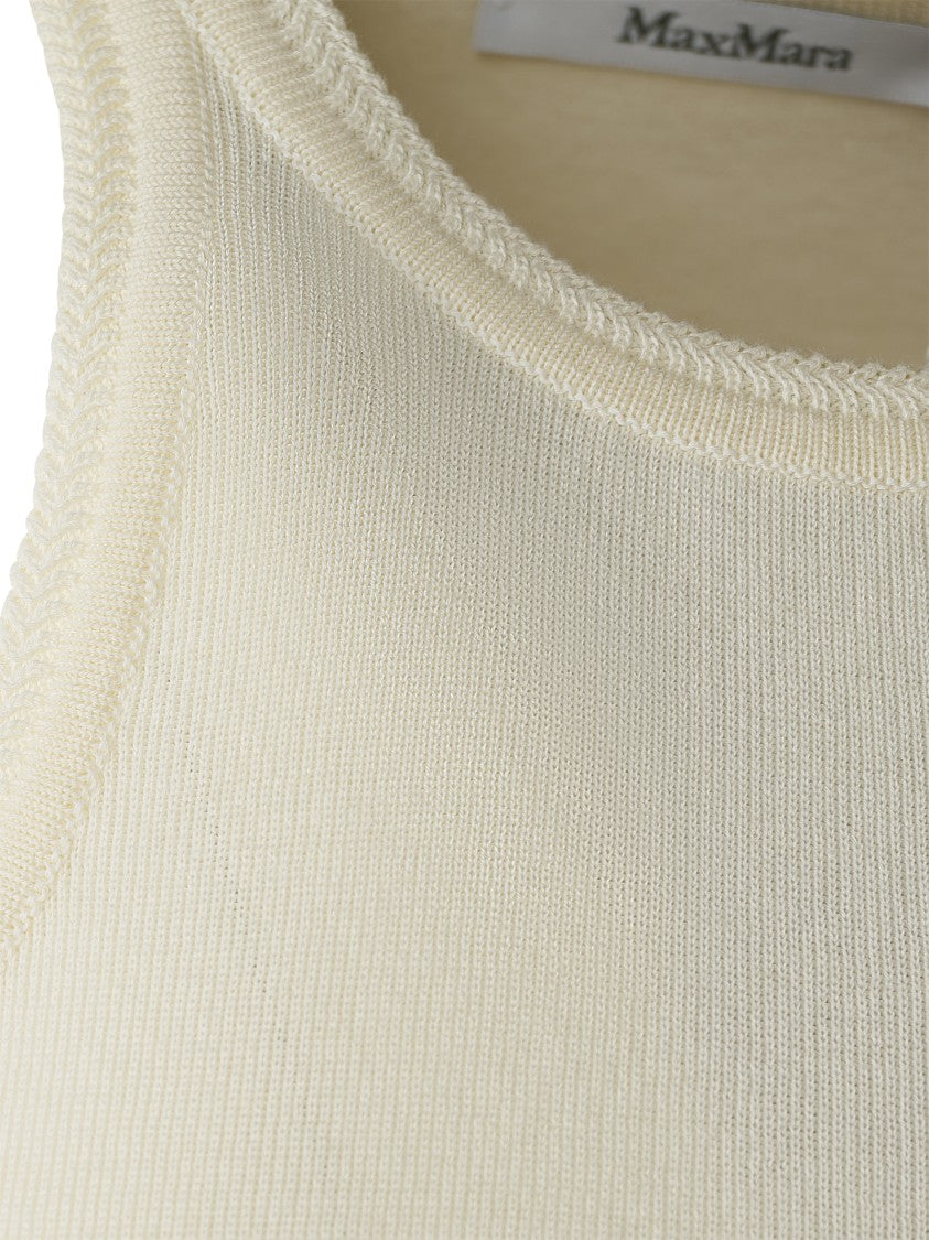 Max Mara Fitted Ribbed Sleeveless Top